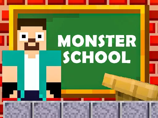 Herobrine vs Monster School - game thumbnail image