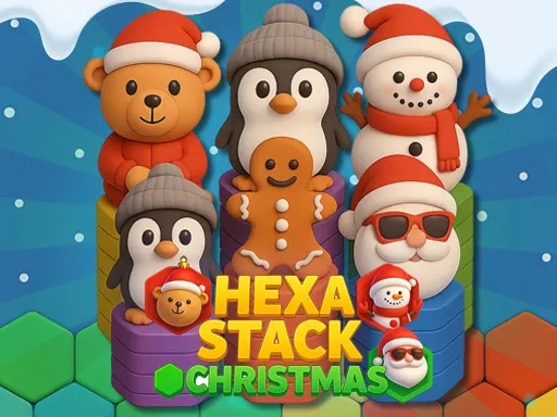 Hexa Stack Christmas - game thumbnail image