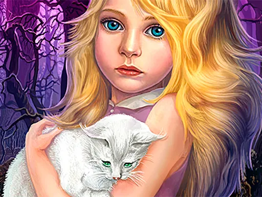 Hidden Object - Girl and Cat - game thumbnail image