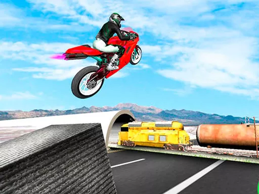 Highway Traffic Bike Stunts - game thumbnail image
