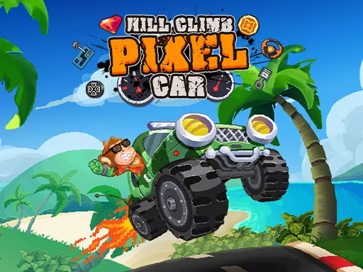 Hill Climb Pixel Car - game thumbnail image