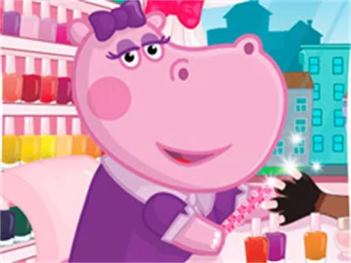 Hippo Manicure Salon Game - game thumbnail image