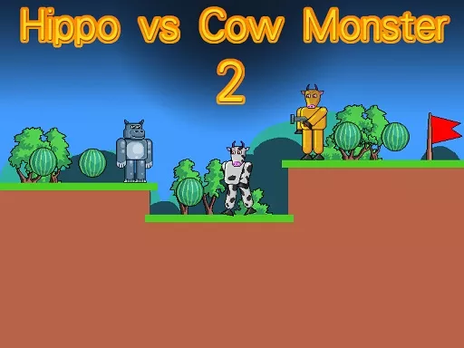 Hippo vs Cow Monster 2 - game thumbnail image