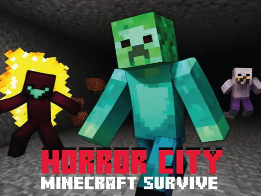 Horror City Minecraft Survive game thumbnail image