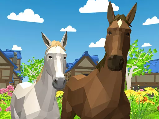 Horse Family Animal Simulator 3D - game thumbnail image