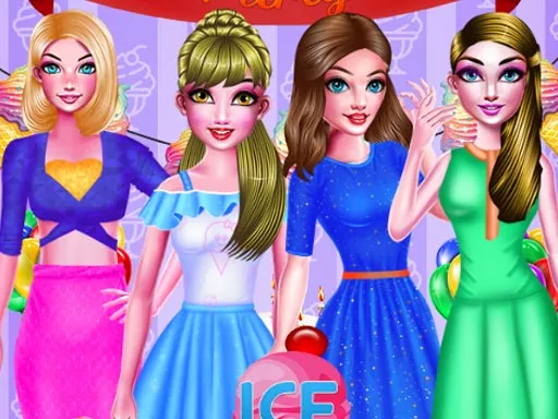ICE CREAM BIRTHDAY PARTY DRESSUP - game thumbnail image