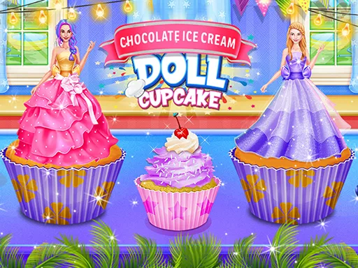 Ice Cream Chocolate Yummy Doll Cake Maker 2020 - game thumbnail image