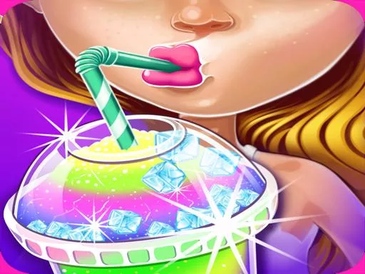 Ice Slushy Maker Rainbow Desserts game online - game thumbnail image
