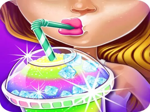 Ice Slushy Maker Rainbow Desserts Game - game thumbnail image