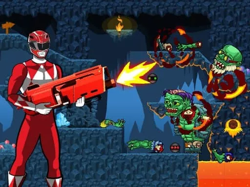 Idle Power Rangers Kill Zombies - game thumbnail image