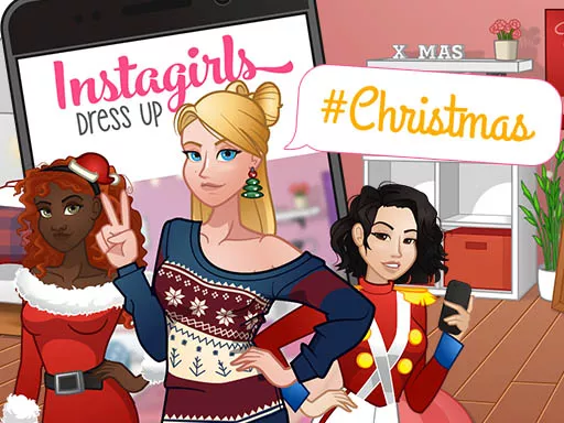 Instagirls Christmas Dress Up - game thumbnail image