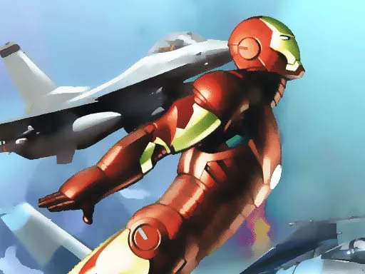 Iron Man Plane War - game thumbnail image