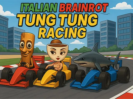 Italian Brainrot Tung Tung Racing - game thumbnail image