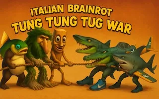 Italian Brainrot Tung Tung Tug War - game thumbnail image