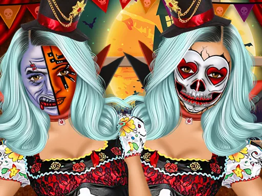  Jenner Halloween Face Art - game thumbnail image