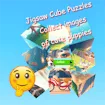 Jigsaw Cube Puzzles Collect Pictures with Cute Puppies game thumbnail image