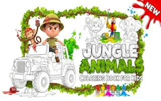 Jungle Animals Coloring Book for Kids - game thumbnail image