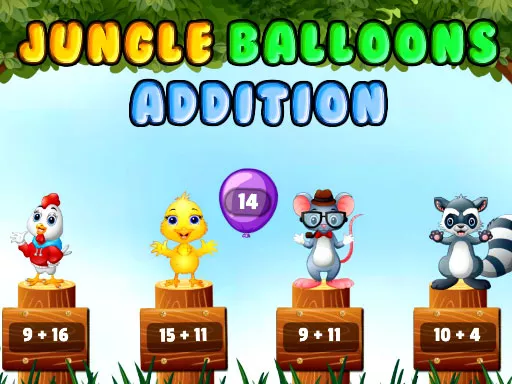 Jungle Balloons Addition - game thumbnail image