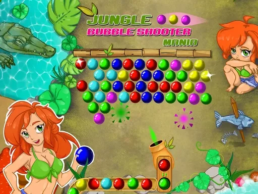 Jungle Bubble Shooter Mania - game thumbnail image