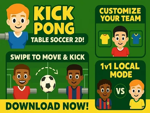 Kick Pong-Table Soccer - game thumbnail image