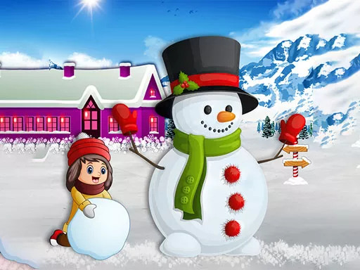Kids and Snowman Dress Up - game thumbnail image