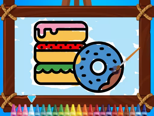 Kids Coloring Bakery - game thumbnail image