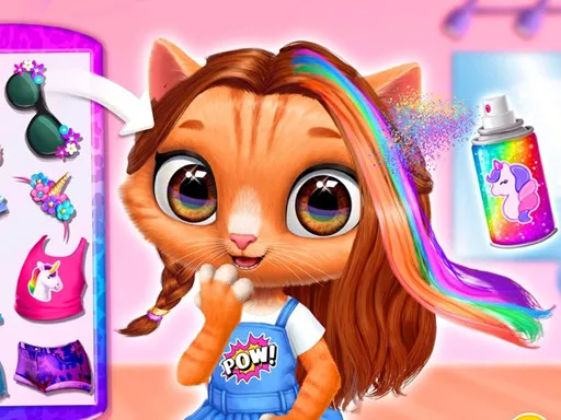 Kitty Animal Hair Salon - game thumbnail image