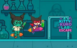 Kitty Kuro Lab Escape - game thumbnail image