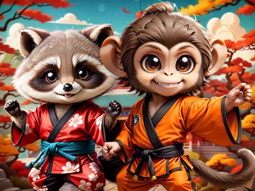 Kung Fu Little Animals - game thumbnail image