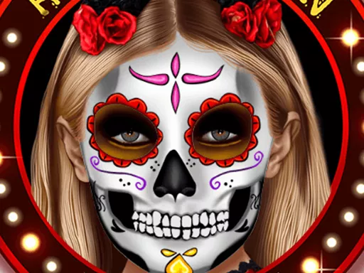 Kylie Jenner Halloween Face Art - game thumbnail image