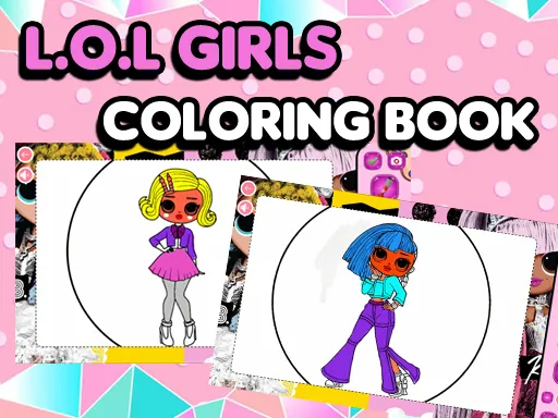 L.O.L OMG Girls Coloring Book game thumbnail image