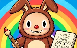 Labubu Coloring Pages - game thumbnail image