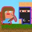 Lady and Nubik. Build and Dig game thumbnail image