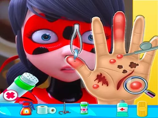 ladybug miraculous Hand Doctor - Fun Games for Gir - game thumbnail image