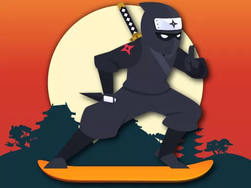 Lava And Ninja Skateboard - game thumbnail image