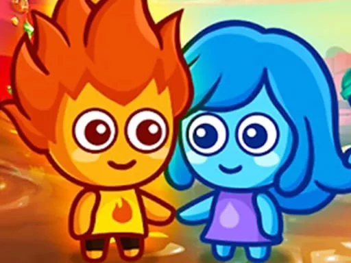 Lava Boy And Blue Girl - game thumbnail image