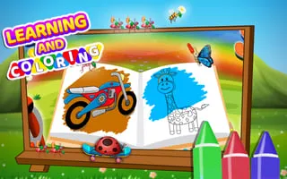 Learning and Coloring For Kids - game thumbnail image