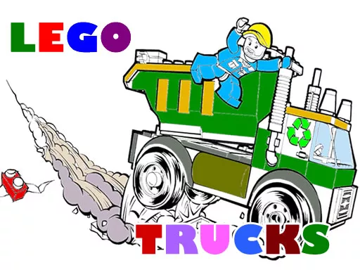 Lego Trucks Coloring - game thumbnail image