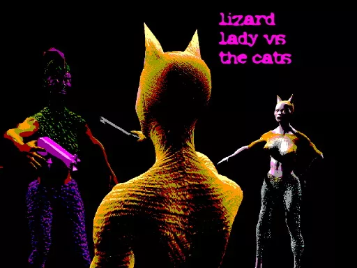 Lizard Lady vs the Cats - game thumbnail image