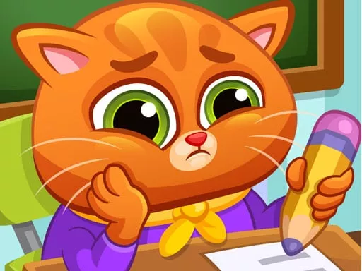 Lovely Virtual Cat At School - game thumbnail image