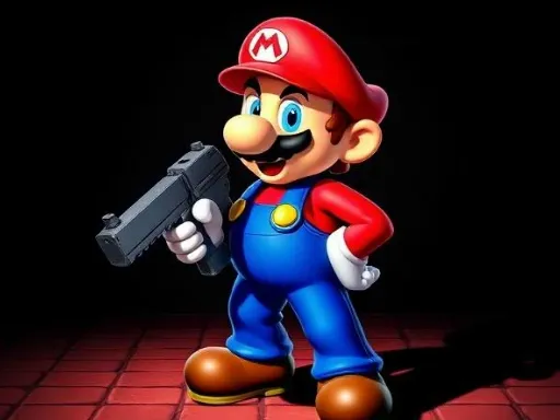 Mario 3D Shooter - game thumbnail image