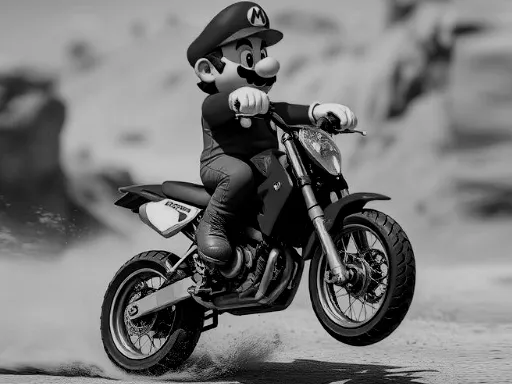 Mario Wheelie - game thumbnail image