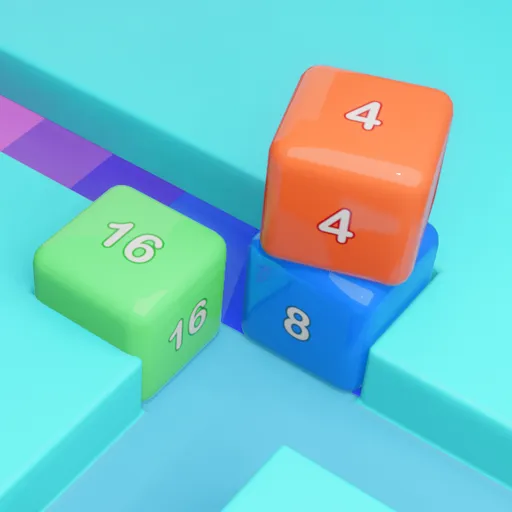 Maze Cube 2048 game thumbnail image