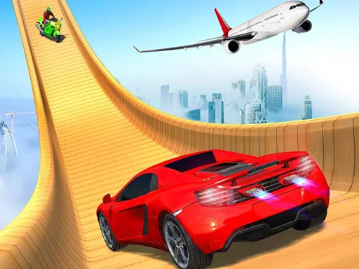 Mega Ramp Car Racing Stunt Free New Car Games 2021 - game thumbnail image