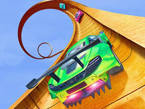 Mega Ramp Car Stunt Racing Mania - game thumbnail image