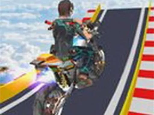 Mega Ramp Stunt Moto Game - game thumbnail image