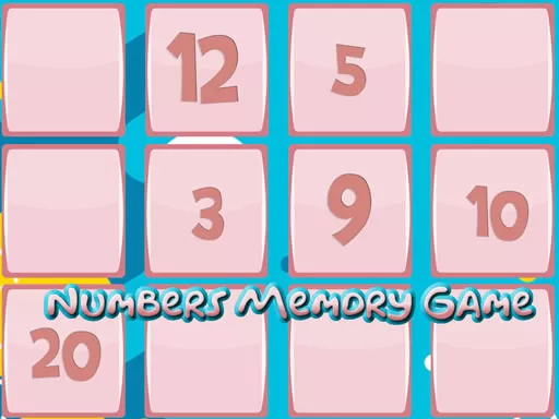 Memory Game With Numbers - game thumbnail image