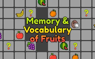 Memory & Vocabulary of Fruits - game thumbnail image