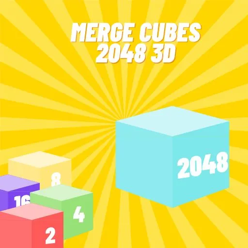 Merge cubes 2048 3D game thumbnail image