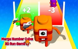 Merge Number Cube 3d Run Game - game thumbnail image